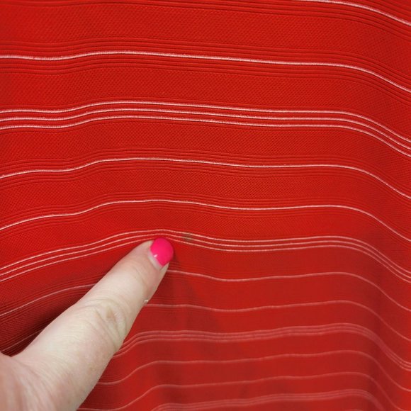 Nike Golf Fit Dry Men's Large Red White Stripes 256650-612 - Picture 6 of 6